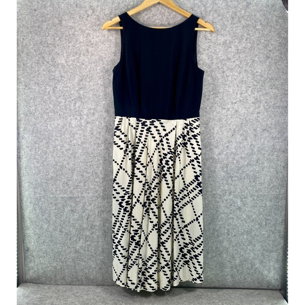 Lilly Pulitzer Black and Cream Patterned Sleeveless Midi Dress